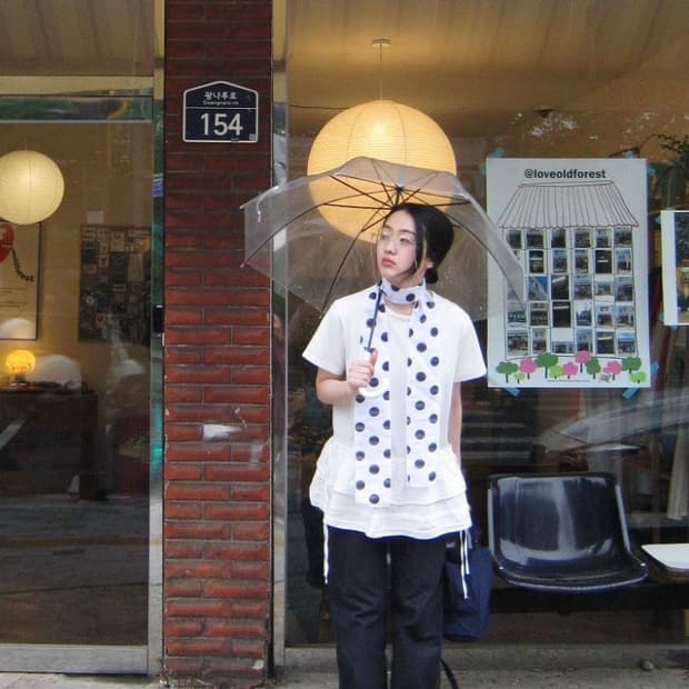 러브올드포레스트 도트머플러