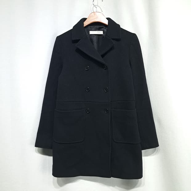 CN990W M 미우미우 이탈리아 캐시미어 울 더블 하프코트