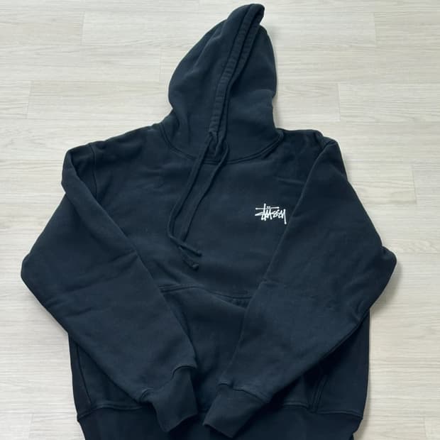 스투시 후드티 블랙