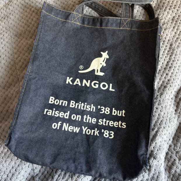 캉골 데님 에코백 토트백