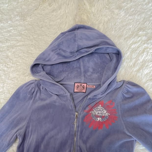 유일매물) 쥬시 꾸뛰르 벨벳 후드집업 y2k 갸루템