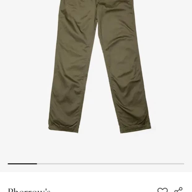 페로우즈 P41M U.S.ARMY 올리브 치노 트라우저
