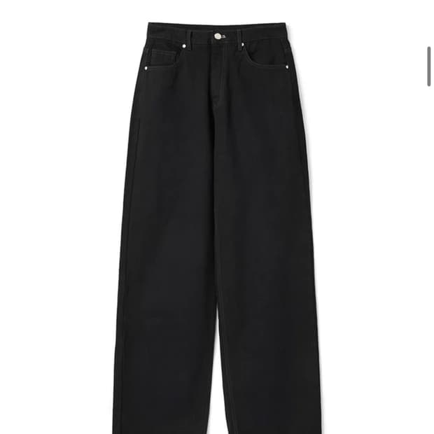 [L] 디앤에스알 DNSR 시그니처 와이드 데님 블랙블랙