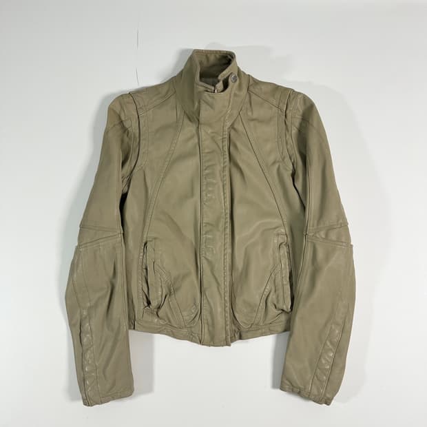 SYSTEM :slim lambskin leather 자켓 (44-55)