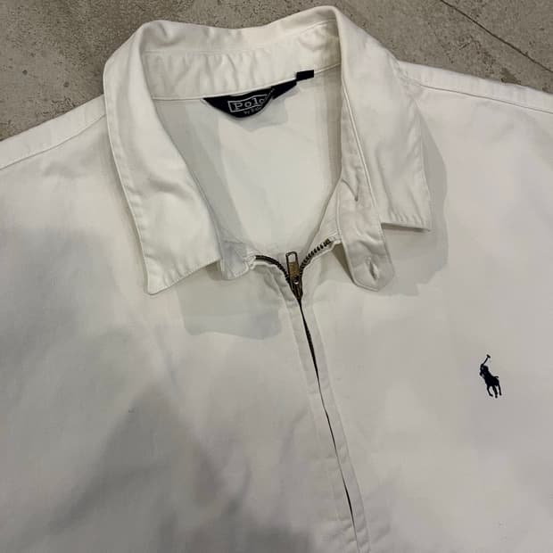 빈티지 90s 랄프로렌 폴로 화이트 면자켓