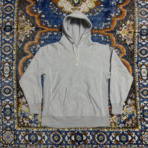 챔피온 리버스위브 재팬 블루택 그레이 스웻후드