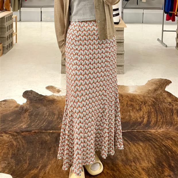 BEAMS flare lace skirt 빔즈 플레어 스커트