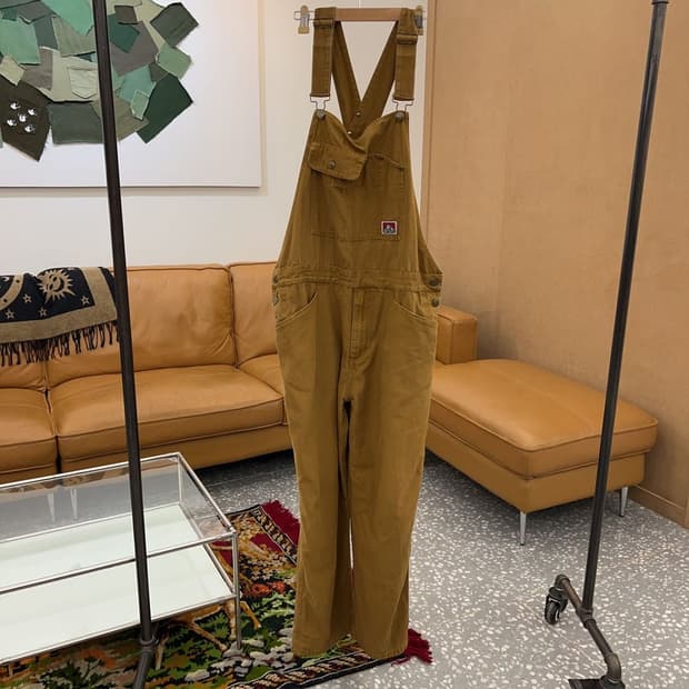 밴 데이비스 빈티지 멜빵팬츠 바지 L C04758 