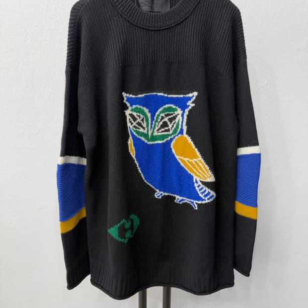 정품) 럭키슈에뜨 블랙 니트 스웨터 F