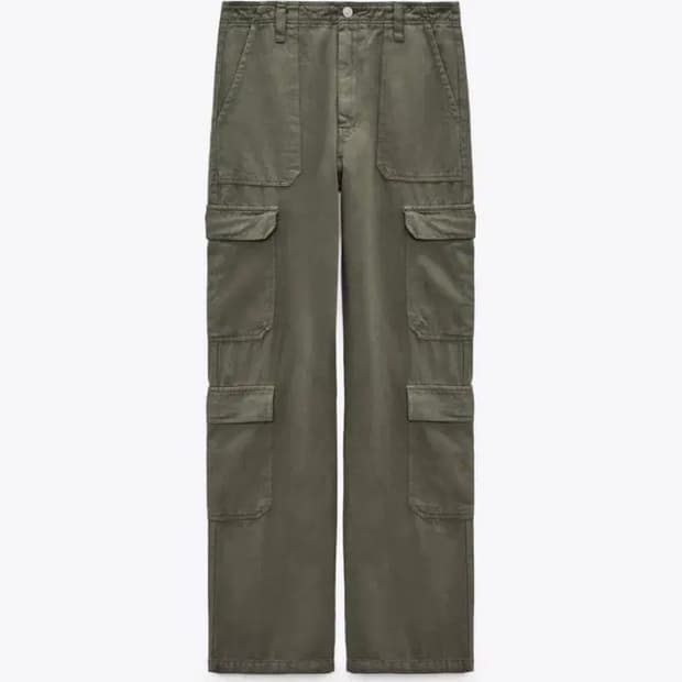 자라 TRF 미드라이즈 카고 팬츠 (EU34/24인치)