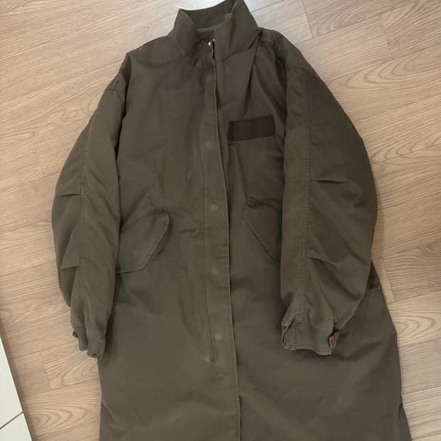 슬로우앤드 야상 롱패딩 여성 프리사이즈 내피탈착 가능