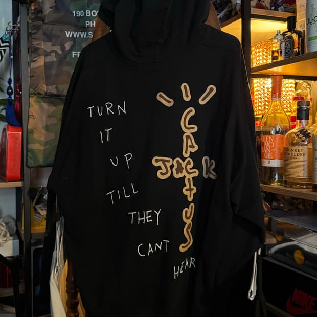 Xl 트래비스 스캇 HIGHEST IN THE ROOM 머천 후디 블랙