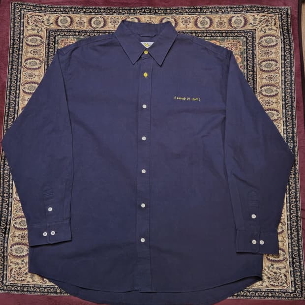 🔵 Mark Gonzales (마크 곤잘레스) 네이비 셔츠(LARGE)