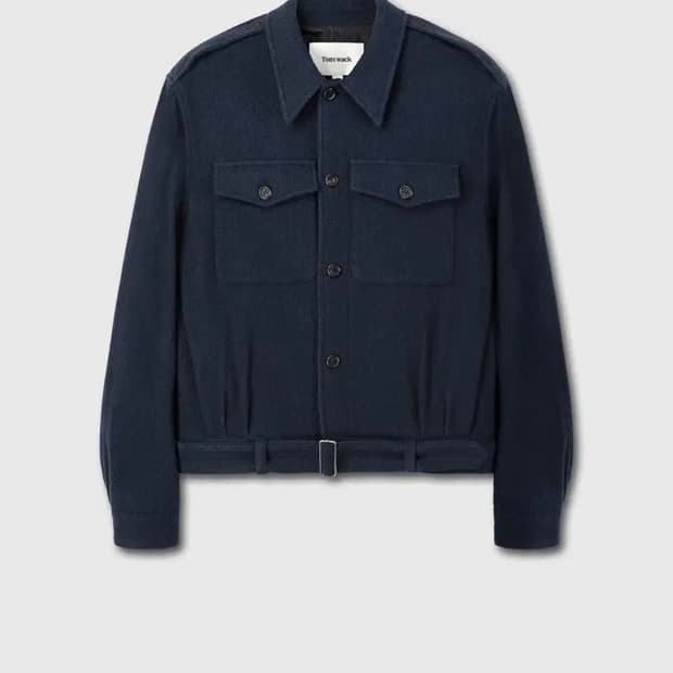 [25FW] 토니웩 울 부클 오피서 자켓 네이비 XL