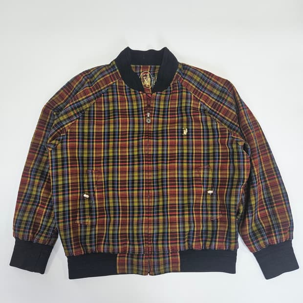 빈티지 체크 자켓