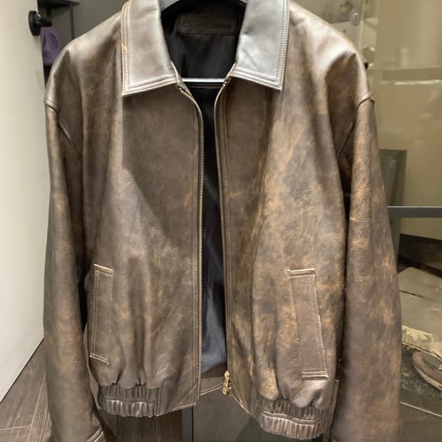 느와르라르메스 디스트레스드 가죽자켓 52