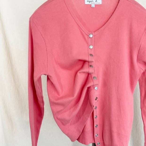 아네스베 핑크 가디건