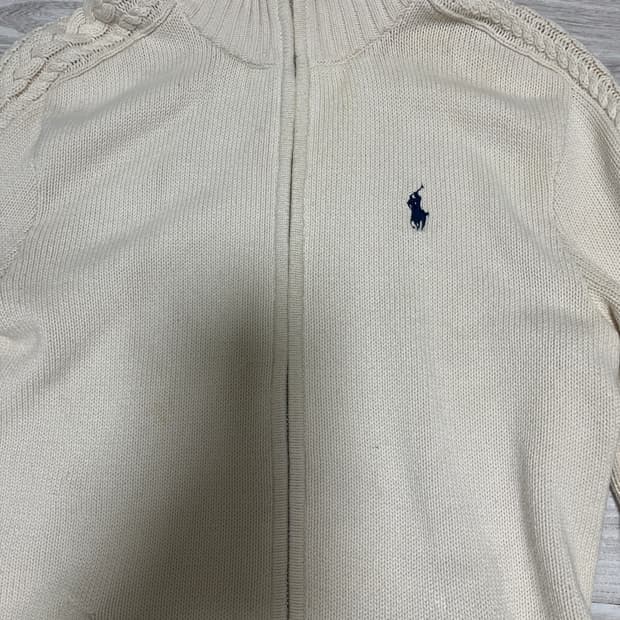 폴로 집업 니트 빈티지