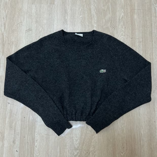 라코스테 울 크롭 니트 4사이즈 