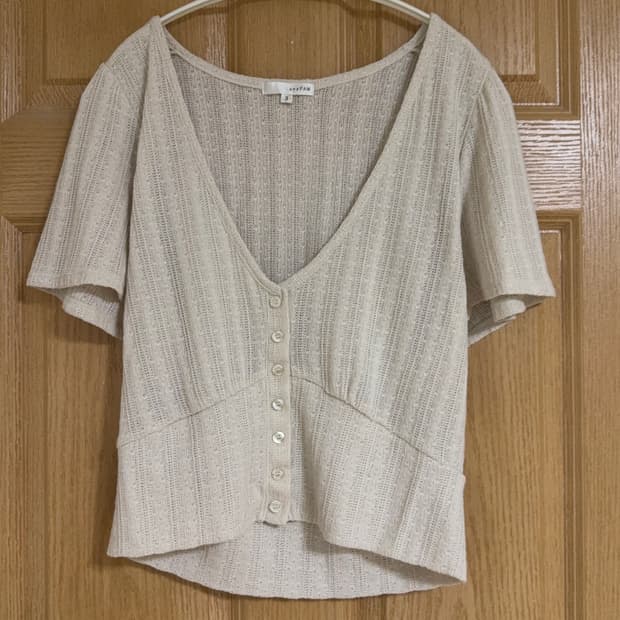 빈티지 모리걸 레이어드 단추 니트 가디건