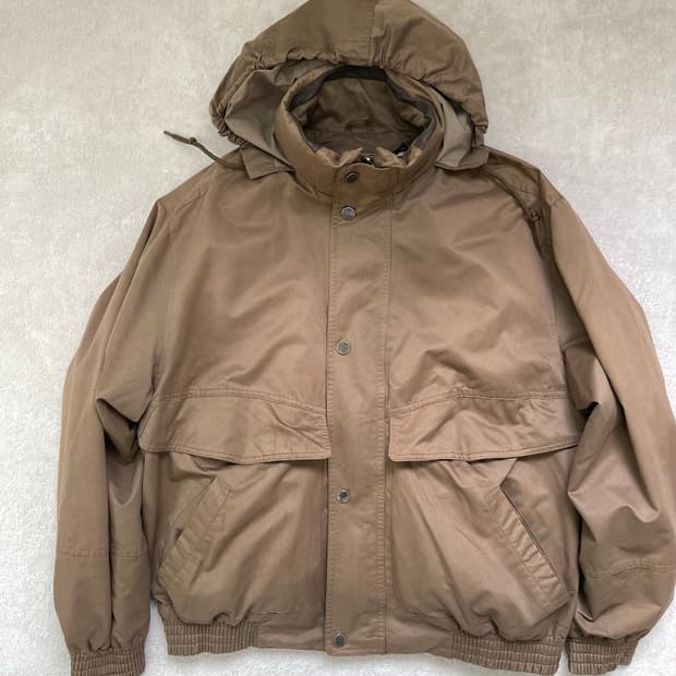 London Fog Hooded Bomber Jacket XL