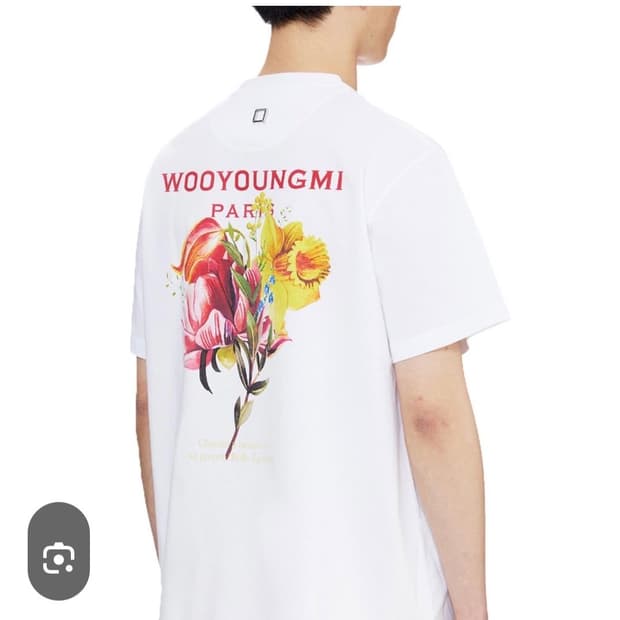 우영미 플라워 반팔 팝니다 타임옴므 솔리드옴므 송지오옴므