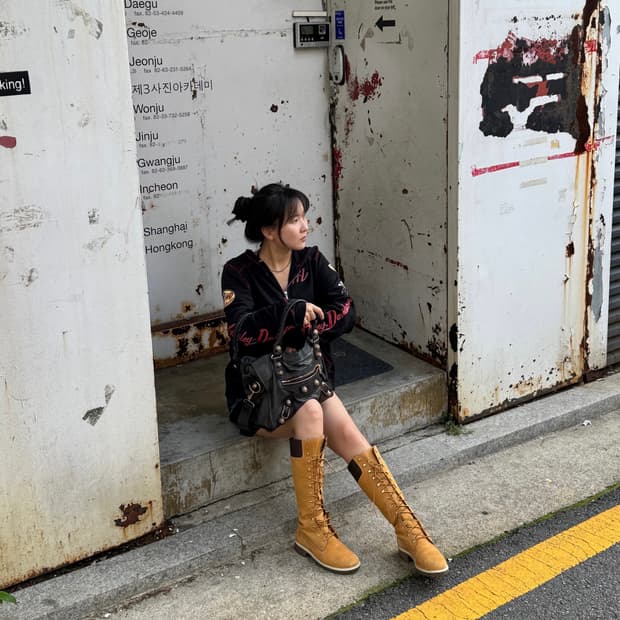 Timberland lace up boots/ 팀버랜드 부츠