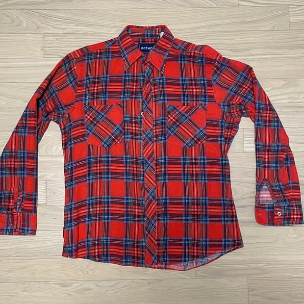 90s 빈티지 플란넬 셔츠 팝니다 체크