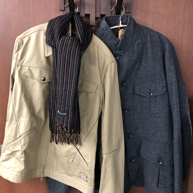 issey miyake 스트라이프 머플러 