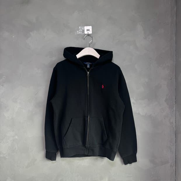 폴로 랄프로렌 후드집업 블랙