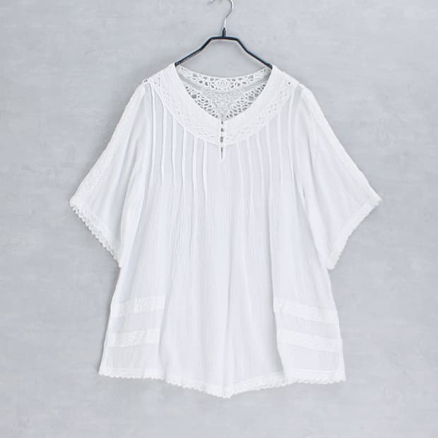 dobie lace cotton tunic