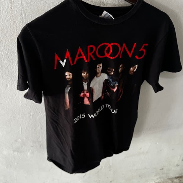 Maroon 5 2015 World Tour 밴드 티셔츠