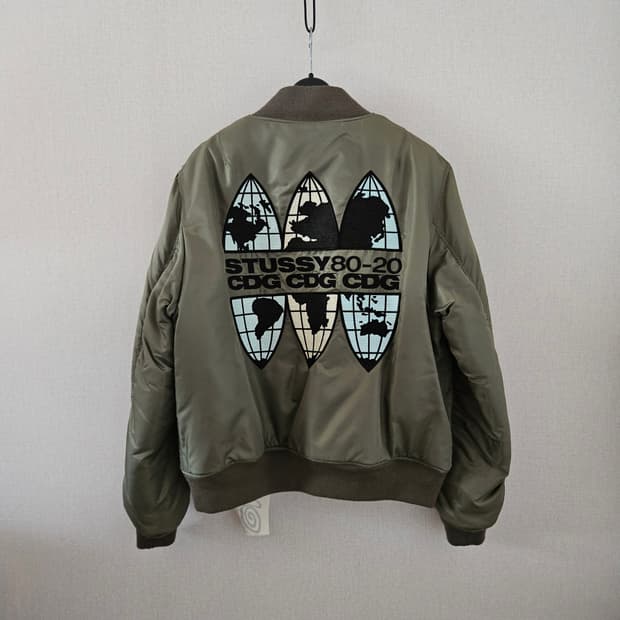 [M] 스투시 꼼데가르송 40주년 MA-1 자켓