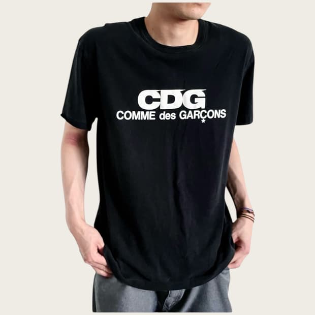 105/ 꼼데가르송 CDG 로고 라운드 반팔