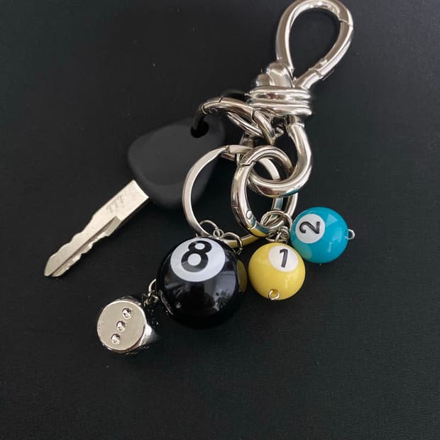 빌리어드 볼 키체인