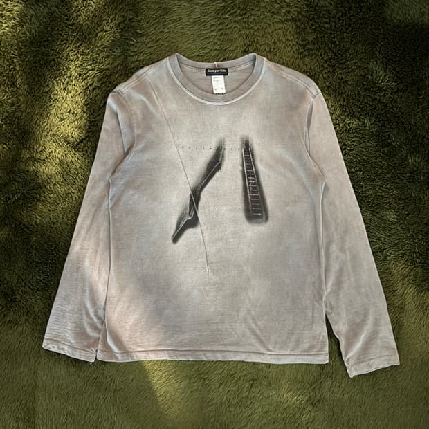 [XL] 코스트 퍼 킬로 더티 블리치드 워싱 라이트웨이트 롱슬리브