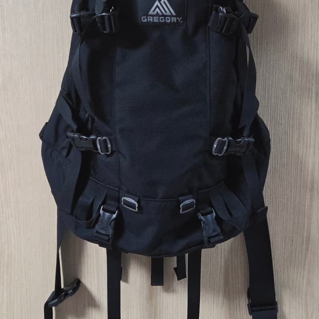 그레고리 데이앤하프 백팩 블랙 