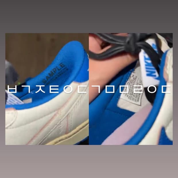 조던 1 트래비스 스캇 프라그먼트 로우 OG SP 세일 밀리터리 블루