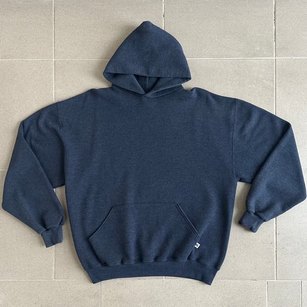 90s 빈티지 러셀 후드 다크그레이 XL