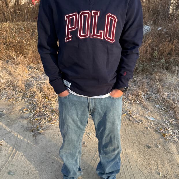 Polo Ralph Lauren ‘POLO’ 폴로 아플리케 로고 맨투맨