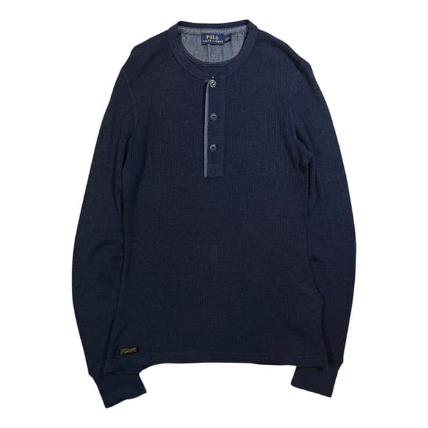 폴로 랄프로렌 헨리넥 와플 롱슬리브
