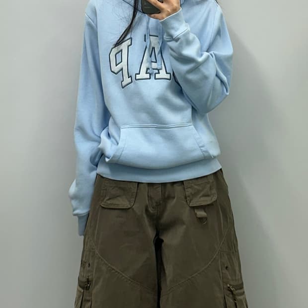 Gap 갭 스카이블루 후드티