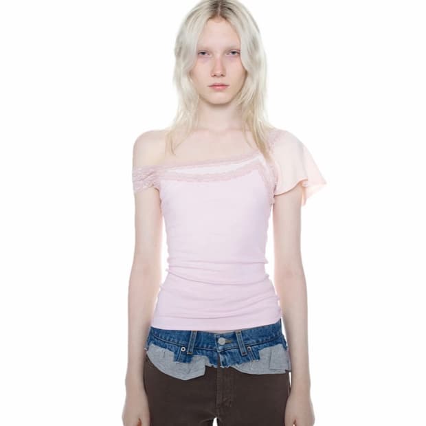 [M]어거스트 바론 All-in 25ss 레이스 더블 탑