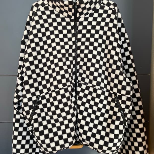 oreo 체커보드 펑크 플리스