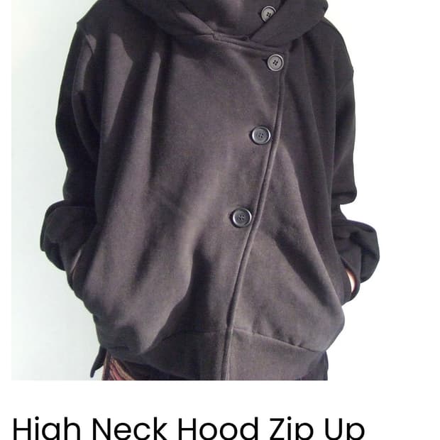 (구해요ㅠㅠ)오스하이 하이넥 후드집업