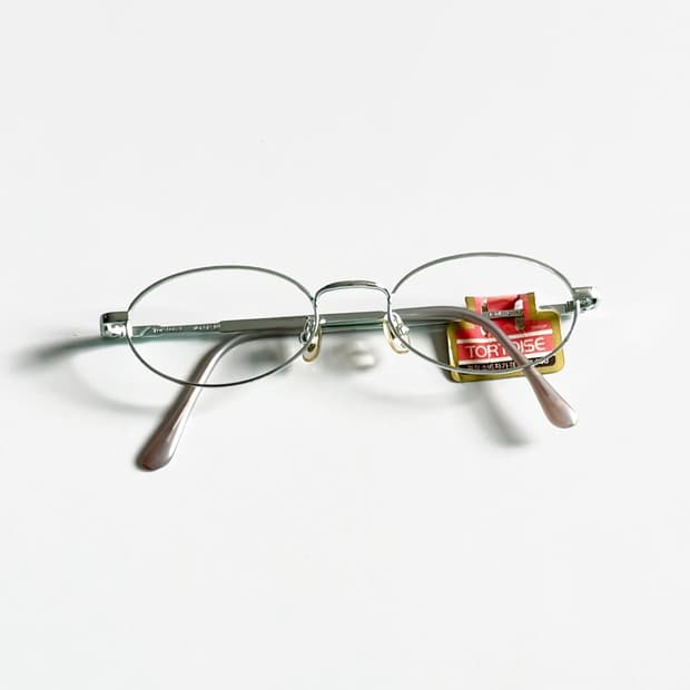 90s TORTOISE 민트 슬림 오벌 메탈 빈티지 안경