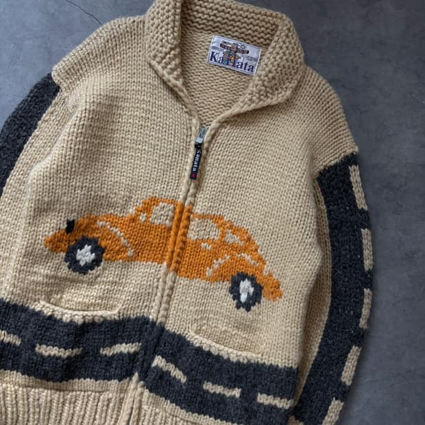 Kanata 카나타 붕붕 베이지 코위찬 울 집업