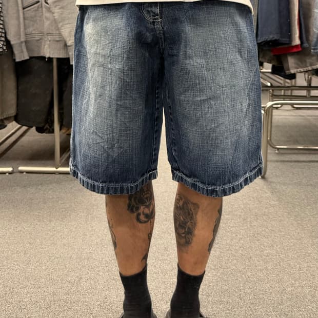 32)Southpole 빈티지 워싱 버뮤다 데님팬츠