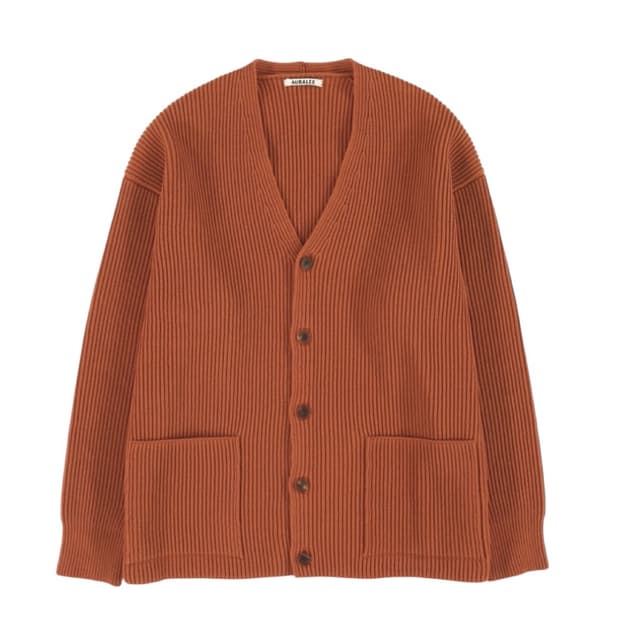 AURALEE 오라리 립니트 가디건 사이즈 4