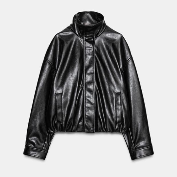 (새상품) 자라 페이크 레더 자켓